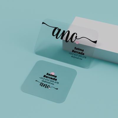 Cartes PVC Transparente
