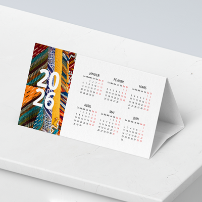Calendriers chevalets simples