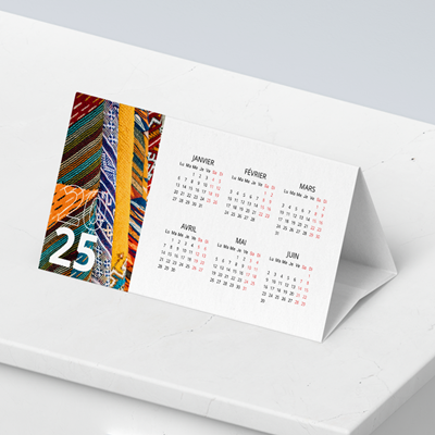 Calendriers chevalets simples